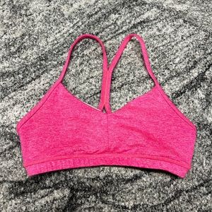 FLEO Reinette Sports Bra in Electric Heather Pink